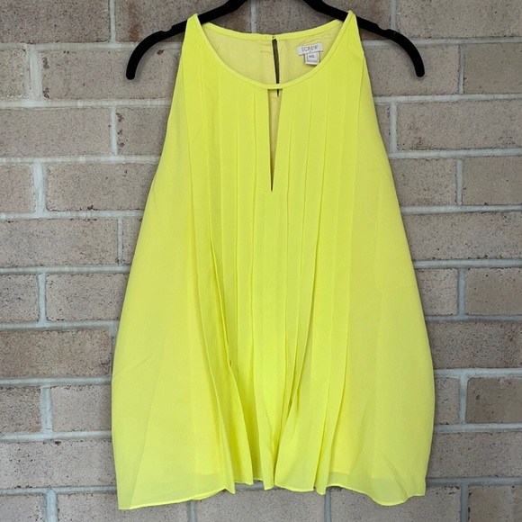 J. Crew Pleated Halter Sleeveless Blouse - Picture 1 of 10